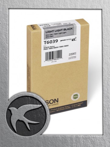 Epson C13T603900 Light Light Black Ink 220ml (T6039)