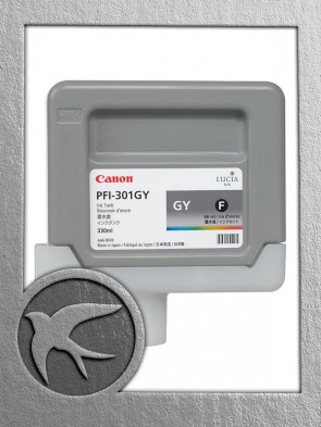 Canon PFI-301GY Grey Ink 330ml (1495B001AA)