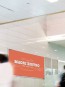 Photo of the durable Tyvek banner finished product on display