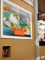 Photo of the heavyweight coated paper finished product on display